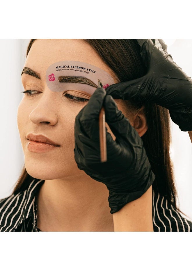 48 Styles Eyebrow Stencils, Eyebrow Shaper Sticker Kit, Reusable Eyebrow Template, DIY Makeup Beauty Tools for Beginners & Professionals - Image 3